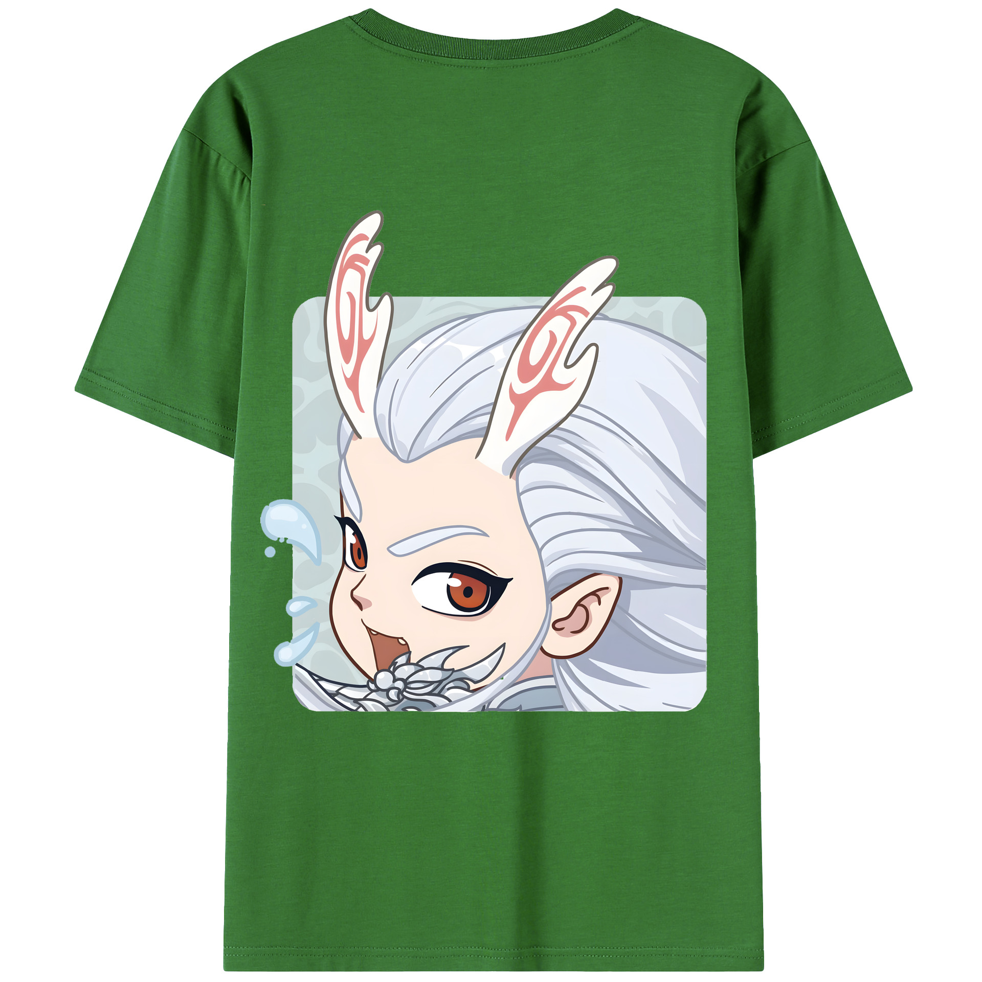 （画像用） Ne Zha 2 ナタ 魔童の大暴れ レディース半袖Tシャツ(バックプリント)